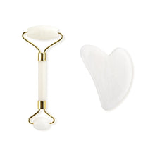 Charger l&#39;image dans la galerie, Rouleau de massage visage quartz blanc - Purify-Home - Massage
