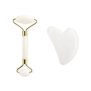 Rouleau de massage visage quartz blanc - Purify-Home - Massage