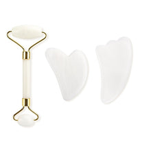 Charger l&#39;image dans la galerie, Rouleau de massage visage quartz blanc - Purify-Home - Massage
