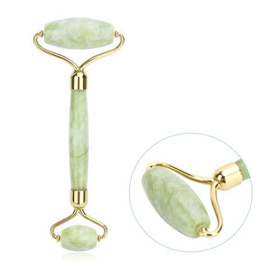 Natural Xiuyu Facial Massage Roller Guasha Scraping Board Set Double Heads Jade Stone Face Lift Body Slim Neck Thin Lift Tools