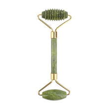 Charger l&#39;image dans la galerie, Natural Xiuyu Facial Massage Roller Guasha Scraping Board Set Double Heads Jade Stone Face Lift Body Slim Neck Thin Lift Tools
