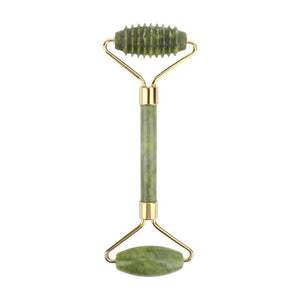 Natural Xiuyu Facial Massage Roller Guasha Scraping Board Set Double Heads Jade Stone Face Lift Body Slim Neck Thin Lift Tools