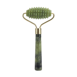 Natural Xiuyu Facial Massage Roller Guasha Scraping Board Set Double Heads Jade Stone Face Lift Body Slim Neck Thin Lift Tools