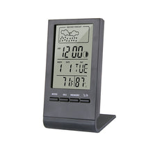 Charger l&#39;image dans la galerie, LCD Digital Thermometer Hygrometer Alarm Clock Calendar Weather Station Desk Clock Temperature Humidity Meter Barometer Indoor#2
