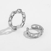 Charger l&#39;image dans la galerie, Punk Rock Gold Color Clip Earrings No Piercing Trendy Link Chain Earcuffs Statement Cartilage Earrings for Women Party Jewelry
