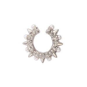 Punk Rock Gold Color Clip Earrings No Piercing Trendy Link Chain Earcuffs Statement Cartilage Earrings for Women Party Jewelry