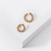 Charger l&#39;image dans la galerie, Punk Rock Gold Color Clip Earrings No Piercing Trendy Link Chain Earcuffs Statement Cartilage Earrings for Women Party Jewelry

