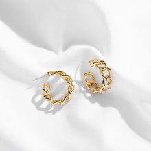 Charger l&#39;image dans la galerie, Punk Rock Gold Color Clip Earrings No Piercing Trendy Link Chain Earcuffs Statement Cartilage Earrings for Women Party Jewelry
