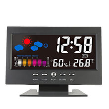 Charger l&#39;image dans la galerie, LCD Indoor Digital Thermometer Hygrometer Alarm Clock Calendar Weather Station Desk Clock Temperature Humidity Meter Barometer

