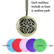 Charger l&#39;image dans la galerie, 1pc 28&#39; Chain Pads Antique Bronze Aromatherapy Pendants Essential Oil Perfume Aroma Diffuser Necklace Locket Necklace
