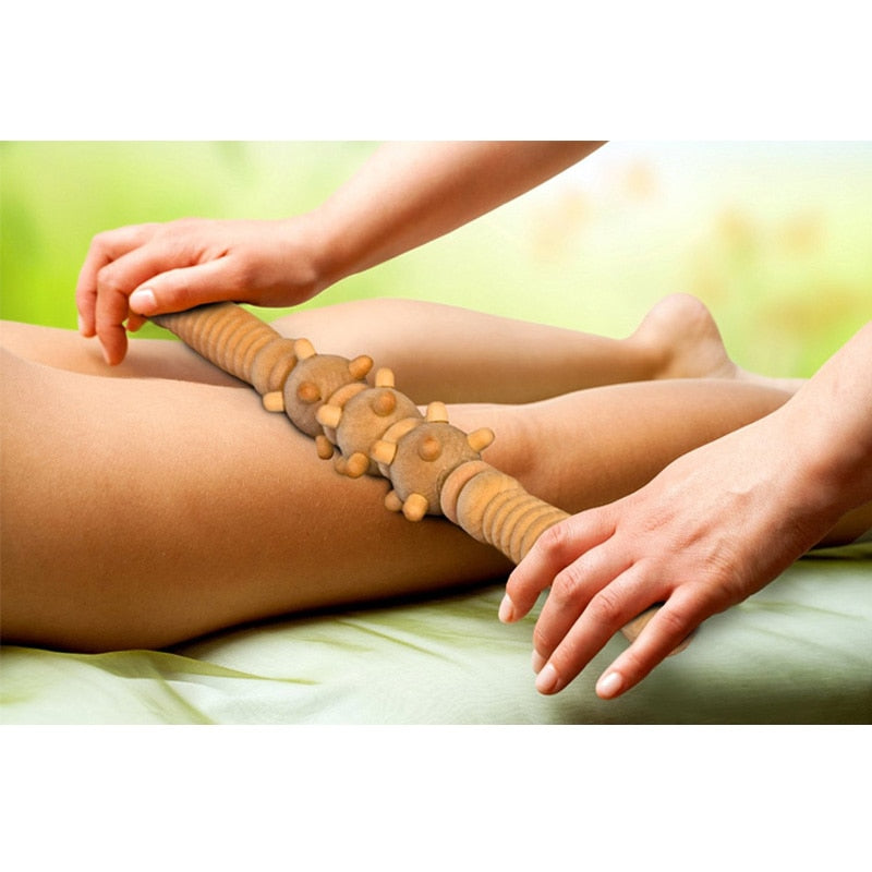 Masseur en bois roue crantée - Purify-Home - Massage